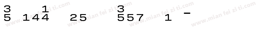 RoadNumbers Regular字体转换